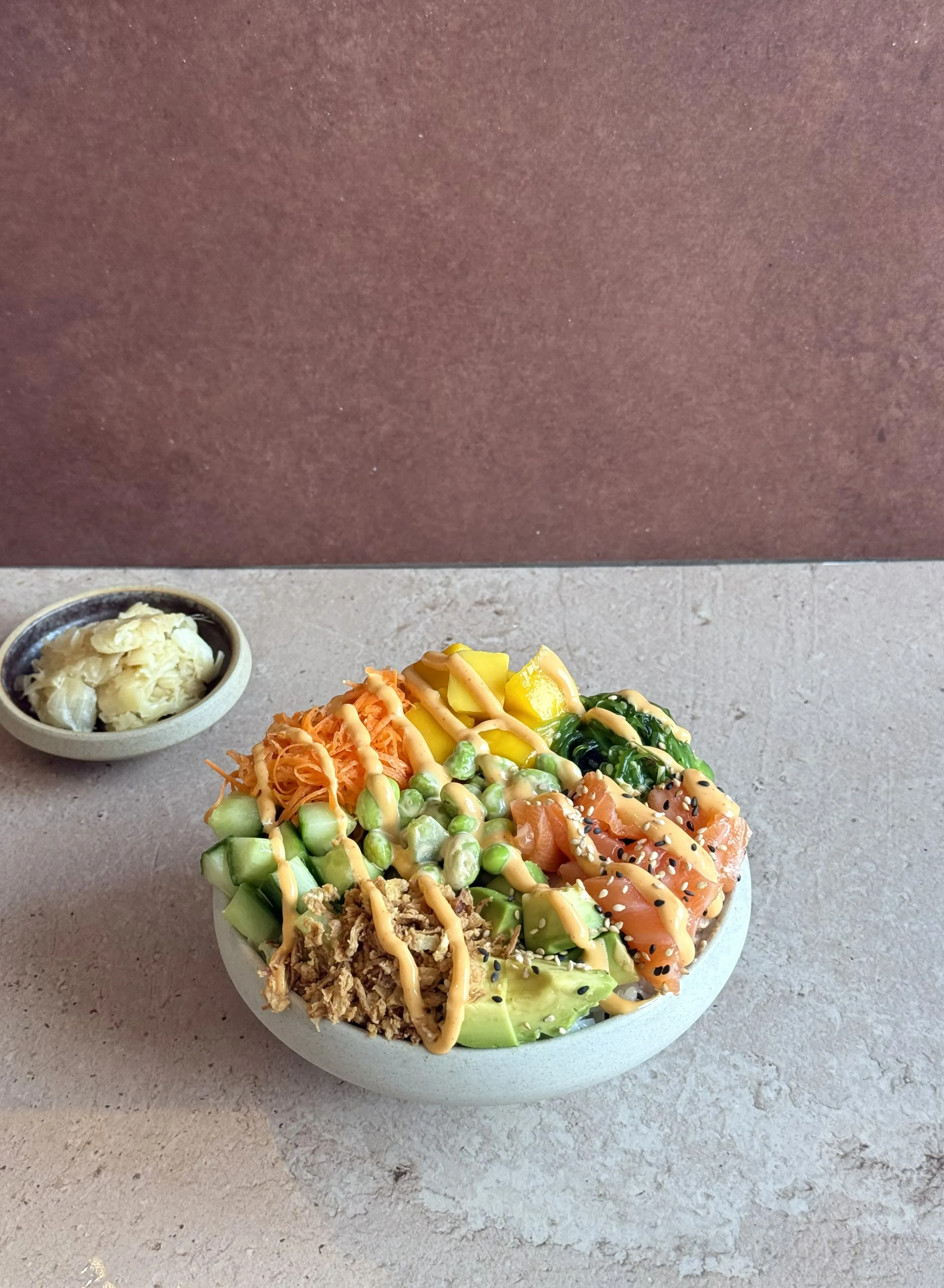 Pokebowl Zalm Spicy Mayo