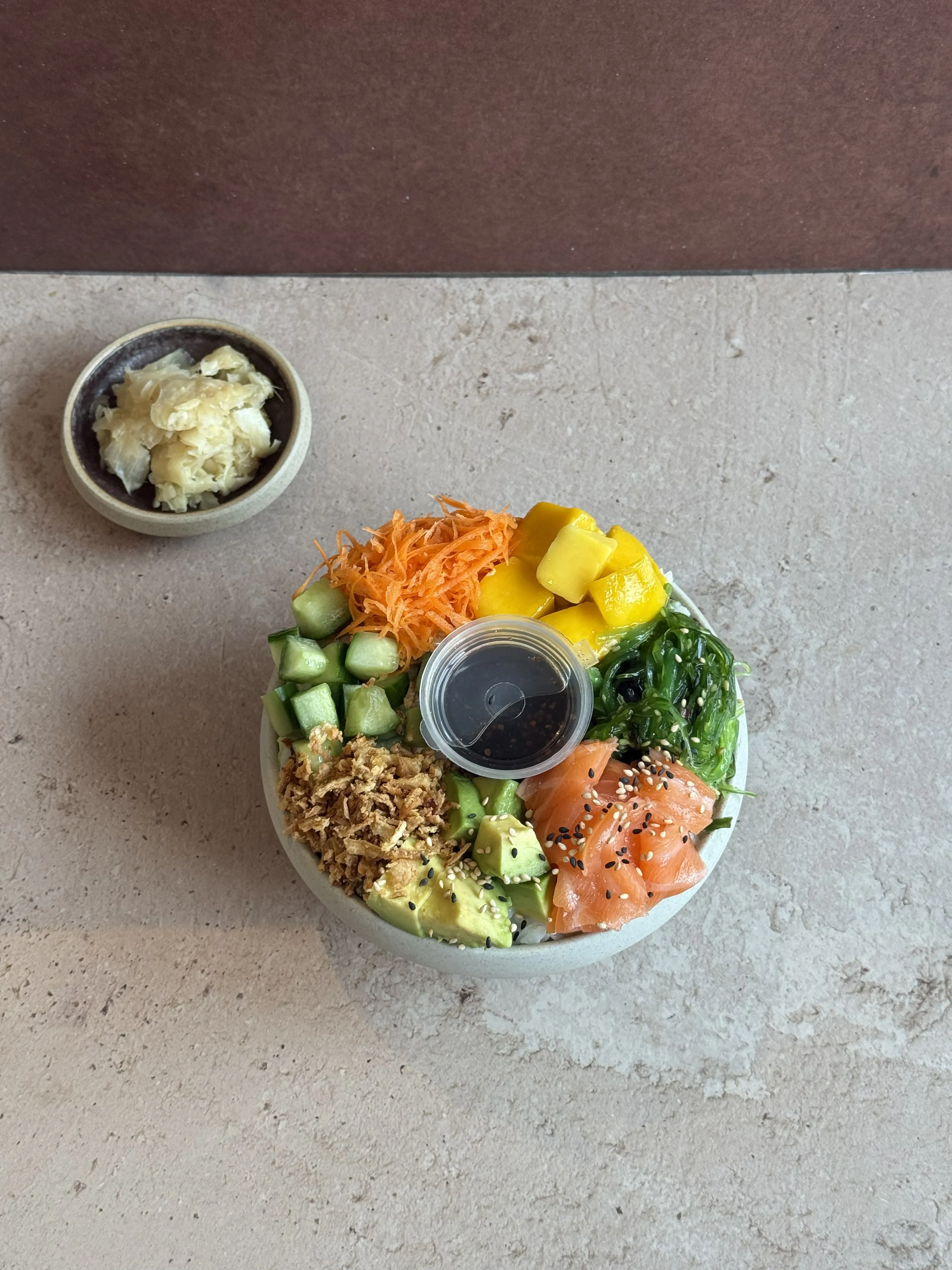 Poke bowl wasabi